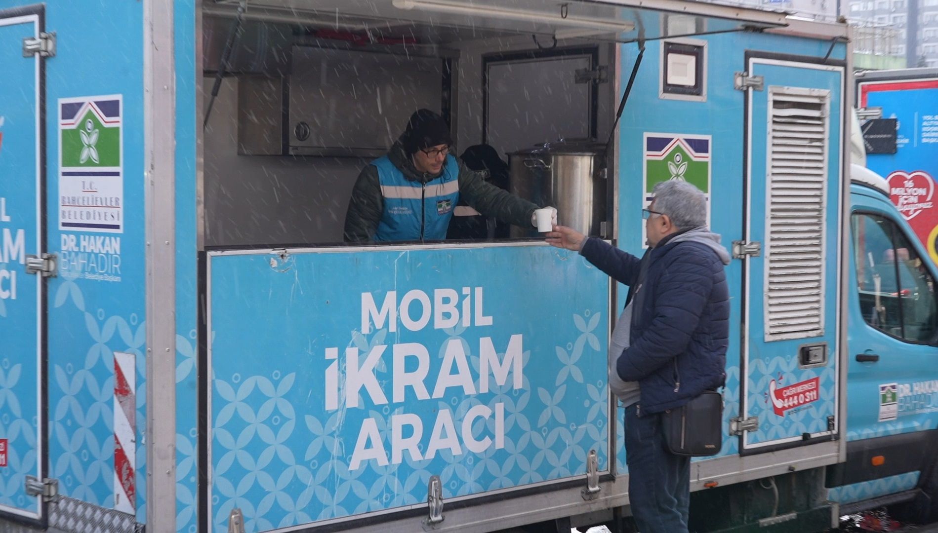 Bahçelievler'de kar mesaisi
