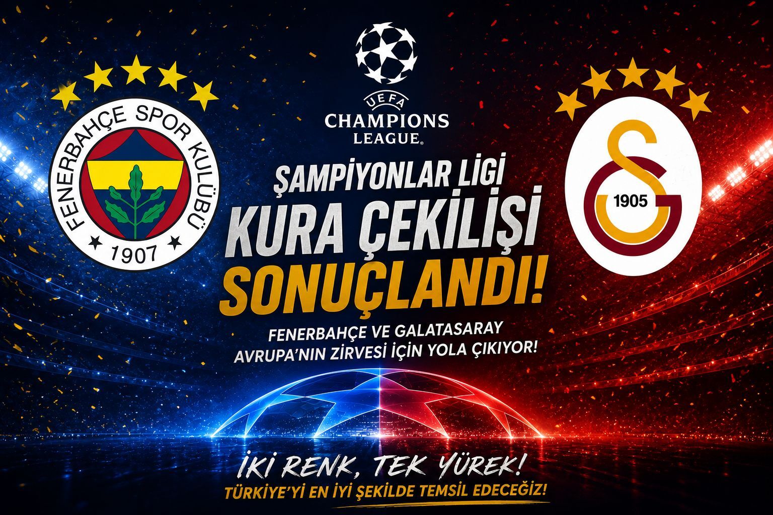 Galatasaray ve Fenerbahçe’nin Rakipleri Belli Oldu