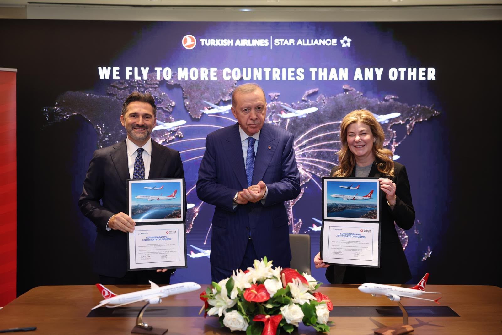 THY ile Boeing arasında 150 adet uçak siparişi anlaşması imzalandı