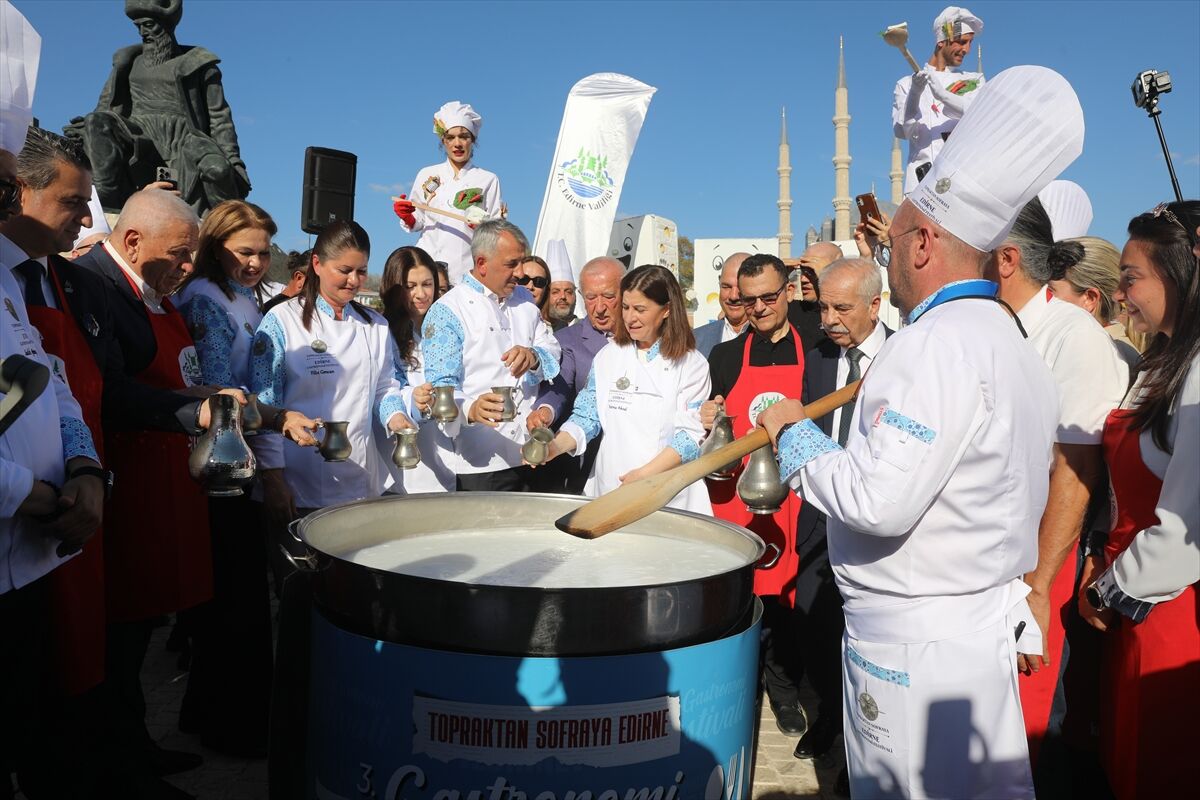 Edirne Gastronomi Festivali renkli görüntülerle başladı