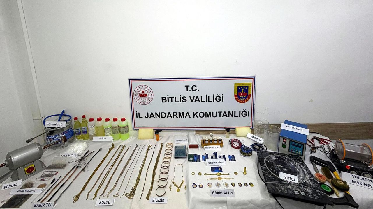 Bitlis'te sahte altın operasyonu: 2 tutuklama
