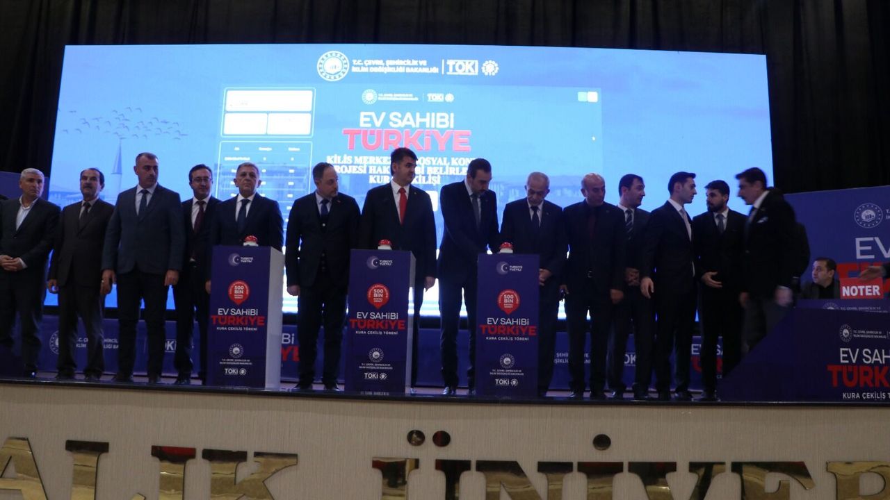 Kilis'te inşa edilecek konutların hak sahipleri kurayla belirlendi