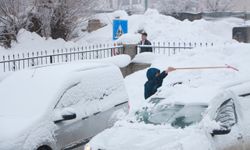 Karlıova'da yoğun kar yağışı