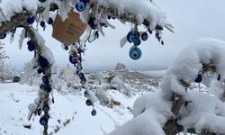 Kapadokya, beyaz örtü ile kaplandı