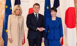 Fransa Cumhurbaşkanı Emmanuel Macron, Japonya'da