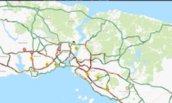 İstanbul'da haftanın ilk iş gününde trafik yoğunluğu