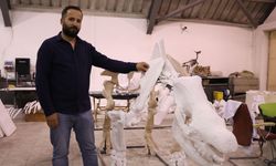 Kayseri'de bulunan 7,7 milyon yıllık gergedan fosili, 3D teknolojisiyle ayaklandırılıyor