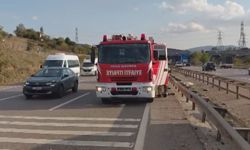 Sancaktepe'de bariyere çarpan otomobilin sürücüsü yaralandı