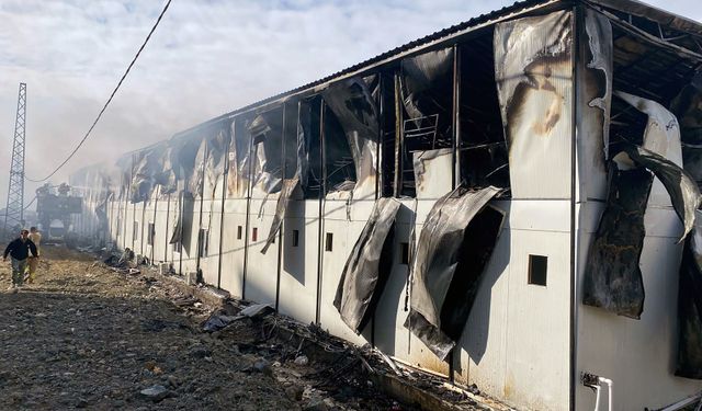 Hatay'da işçilerin kaldığı konteynerde yangın