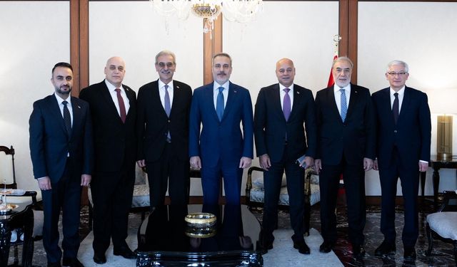 Bakan Fidan, Gazze Yönetimi Ulusal Komitesi Başkanı Şaat'ı kabul etti