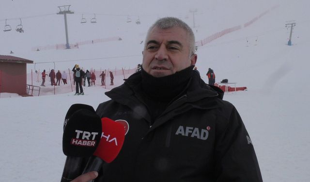 Hesarek Kayak Merkezi'nde arama-kurtarma tatbikatı