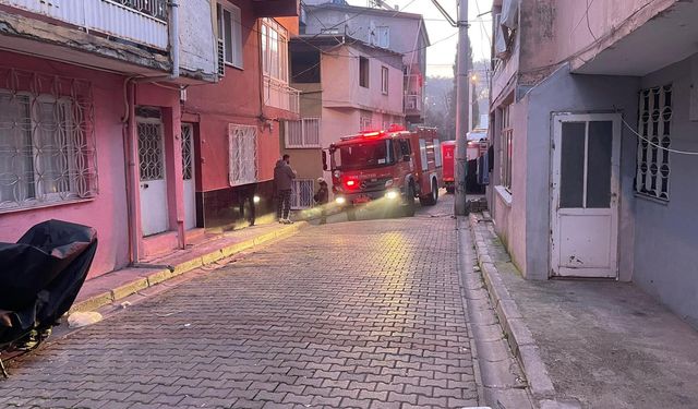 İzmir'de müstakil evde yangın