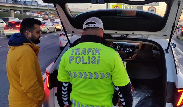 Zeytinburnu'nda dron destekli 'kaynak' denetimi: 37 sürücüye ceza