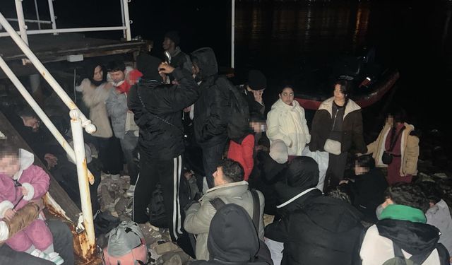 Bodrum'da 33 kaçak göçmen 3 göçmen kaçakçısı yakalandı