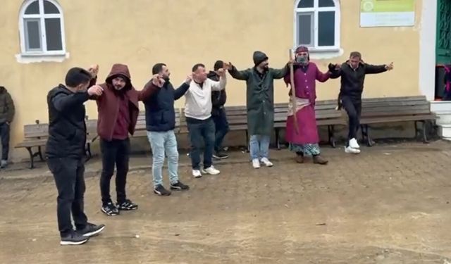 Sivas'ta 'saya' geleneği ile baharın gelişi kutlandı