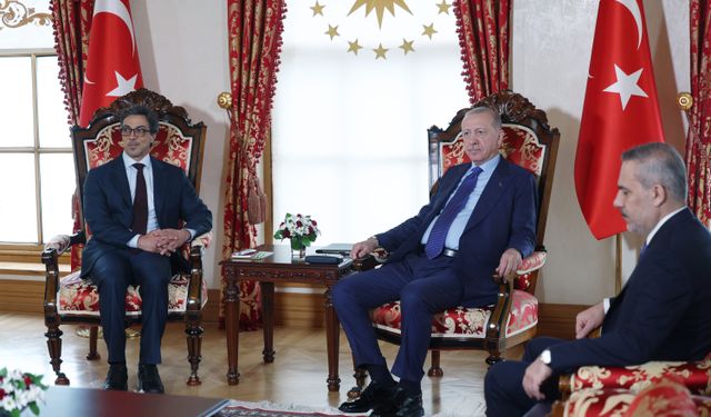 Cumhurbaşkanı Erdoğan, BAE Devlet Başkanı yardımcısı Şeyh Mansur Bin Zayid Al Nahyan'ı kabul etti