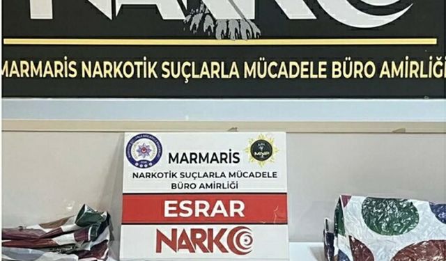 Marmaris'te otomobilde uyuşturucu ele geçirildi; 4 tutuklama