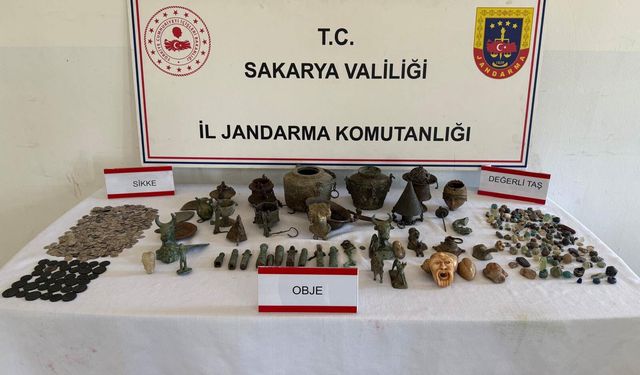 Sakarya'da tarihi eser operasyonu; 1 gözaltı