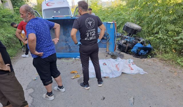 Ordu'da patpat devrildi: 1 çocuk öldü, 1 yaralı