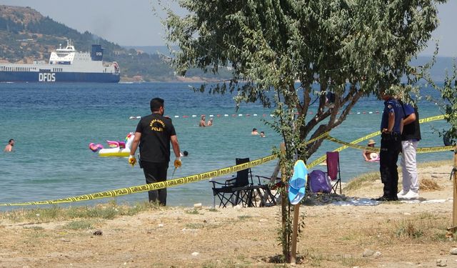 Çanakkale'de halk plajında patlamamış top mermisi bulundu