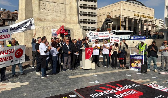 Ankara'da 'süresiz nafaka' protestosu