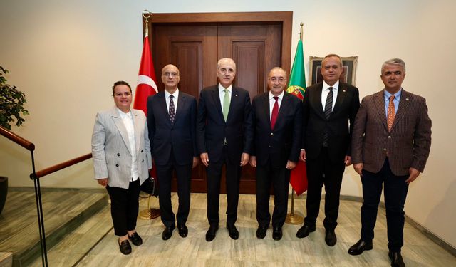TBMM Başkanı Kurtulmuş, Lizbon Büyükelçiliği'ni ziyaret etti