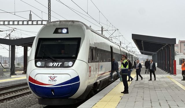 Halkalı-Kapıkule hızlı tren hattında ilk sefer yapıldı