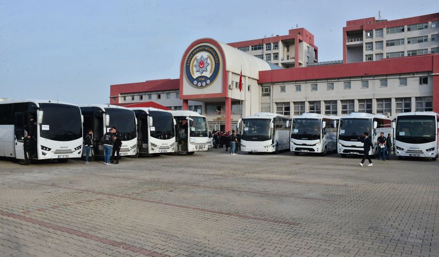 Adana merkezli 8 ilde 'Bayğaralar suç örgütüne operasyonda 287 şüpheli adliyede