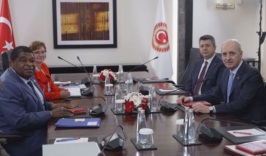 TBMM Başkanı Kurtulmuş, PAB Genel Sekreteri Chungong ve Genel Kurul Sekreteri Jabre ile bir araya geldi