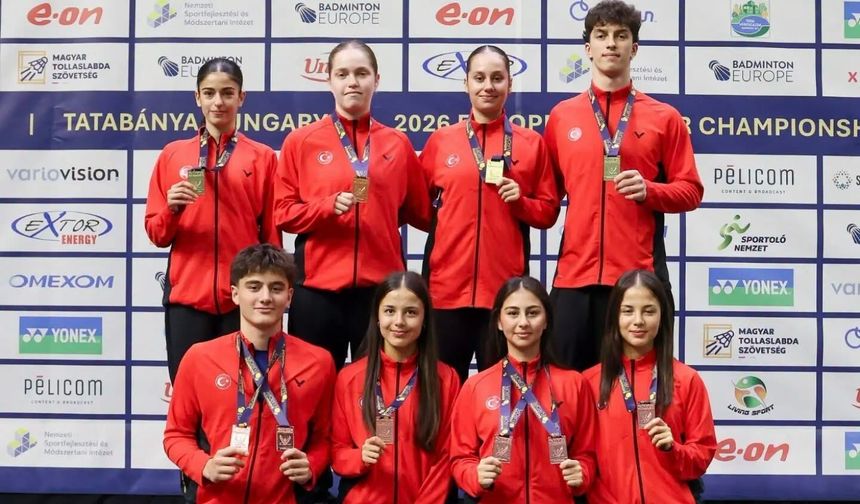 Badmintonda Avrupa Şampiyonluğu ve Altın Madalya Türkiye’nin!